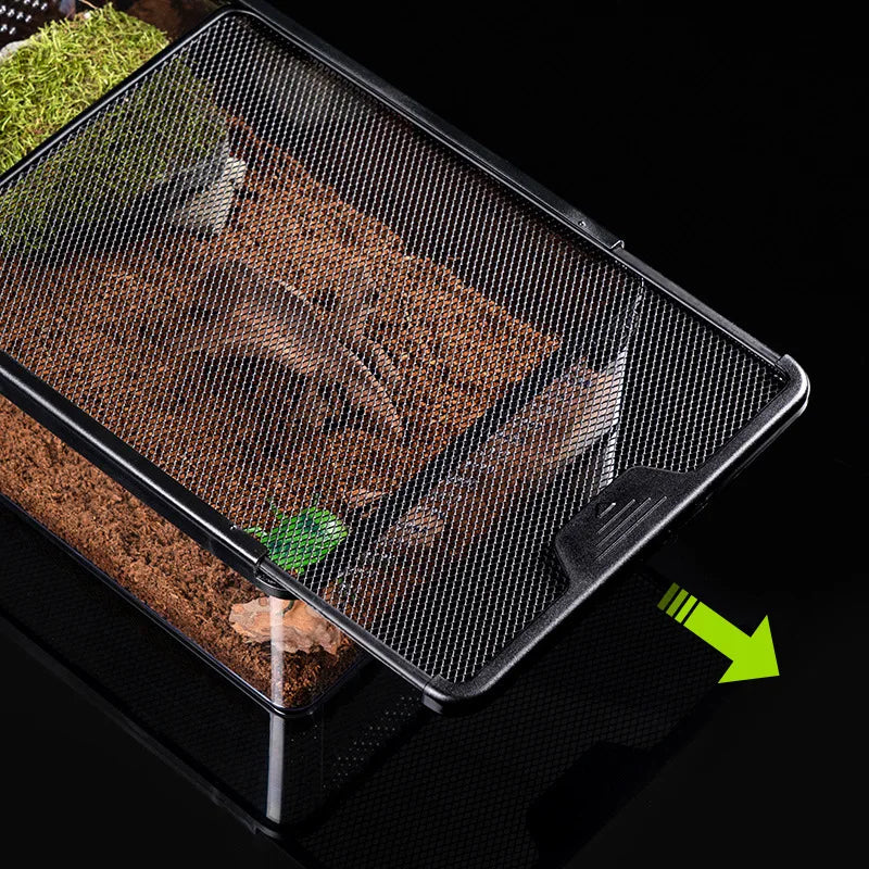 Terrarium Haute Transparence : Habitat Sécurisé & Ventilée