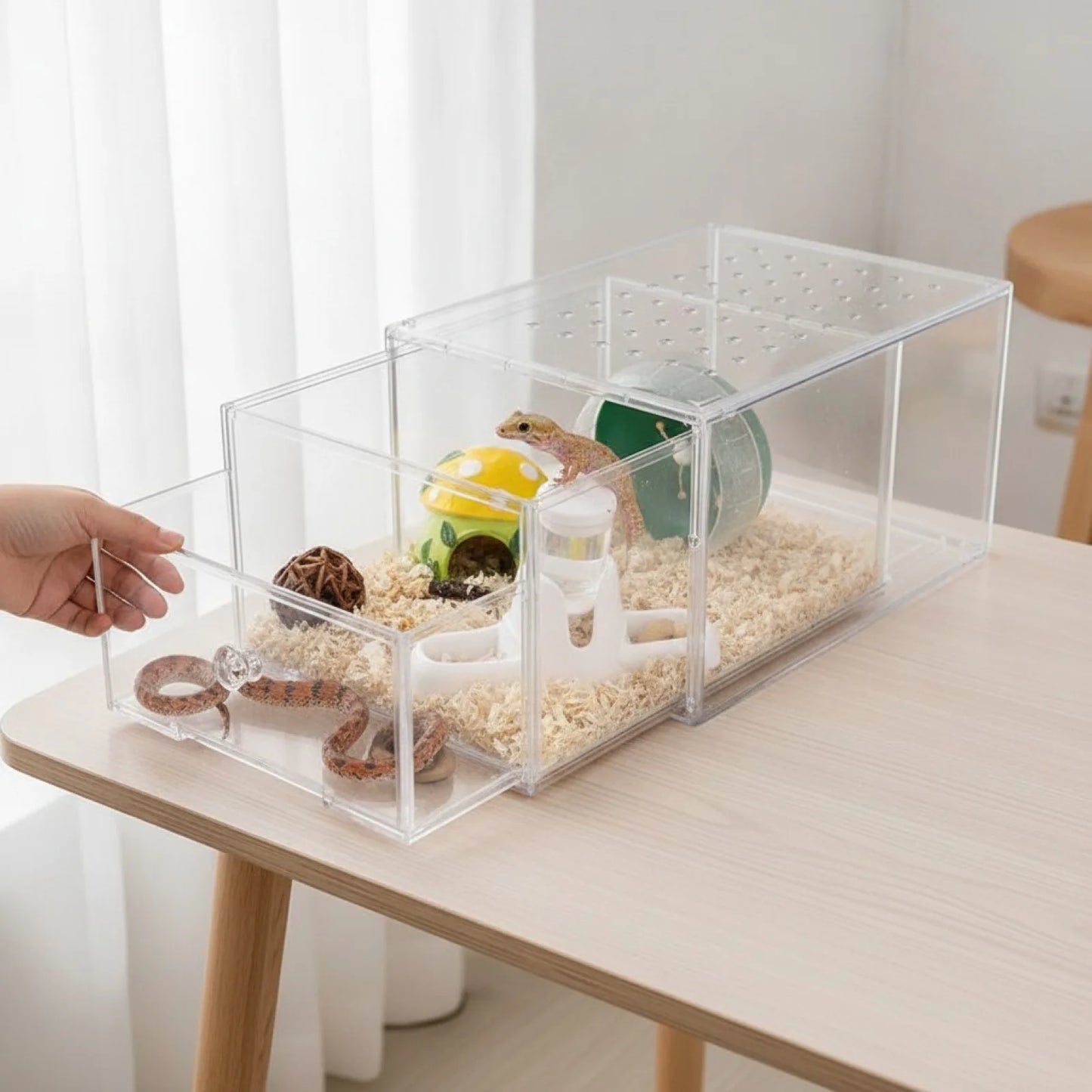 Terrarium Acrylique Modulable pour Reptiles