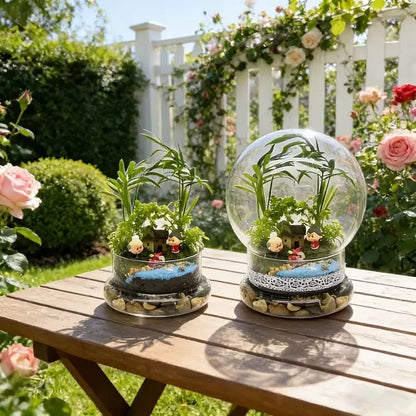 Terrarium Sphérique Fait Main - Jardin Miniature & Déco