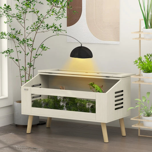 Terrarium PawHut 140L : Habitat Premium pour Reptiles