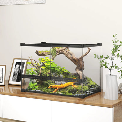Terrarium Habitat PawHut Verre 50x30x35cm
