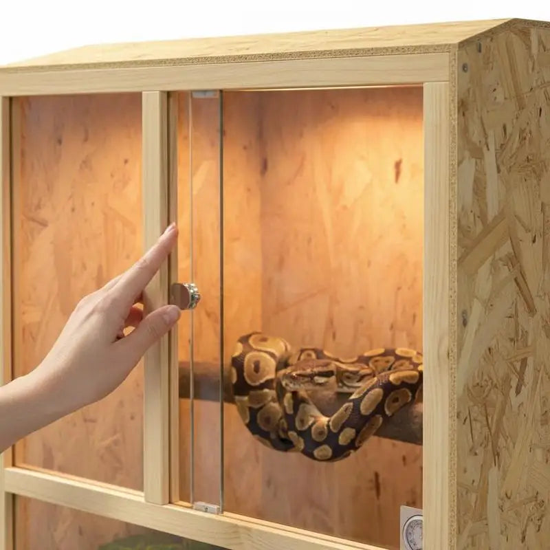 Terrarium Vertical OSB 50x50x150cm - Habitat Reptile Naturel