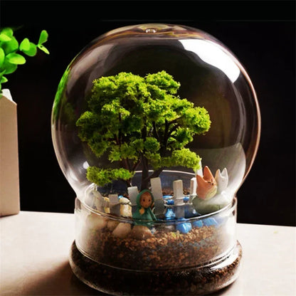 Terrarium Sphérique Fait Main - Jardin Miniature & Déco