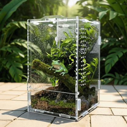 Terrarium Acrylique Transparent pour Reptiles et Arthropodes