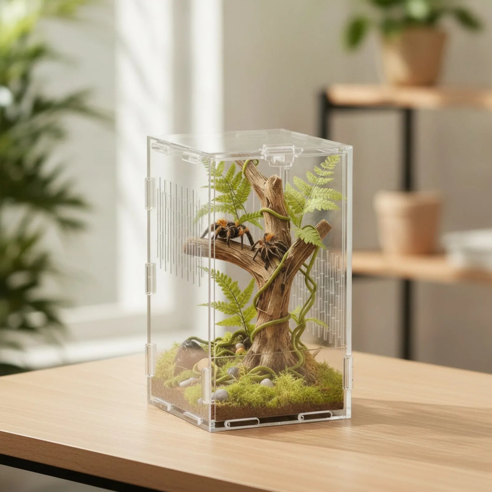 Habitat Acrylique Transparent 360° pour Petits Animaux