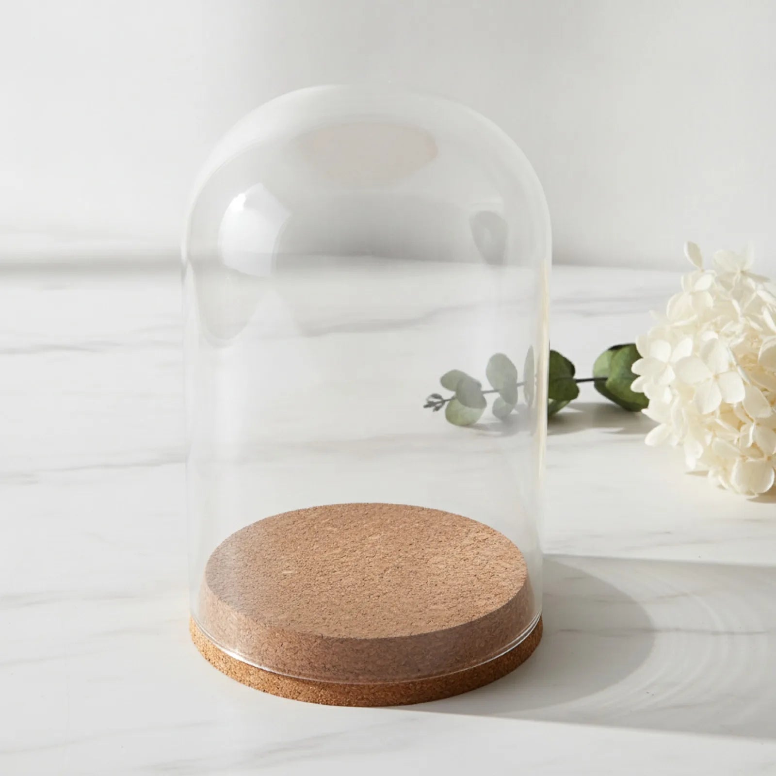 Cloche Verre "Eternal Glass Dome" Bois