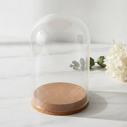Cloche Verre "Eternal Glass Dome" Bois