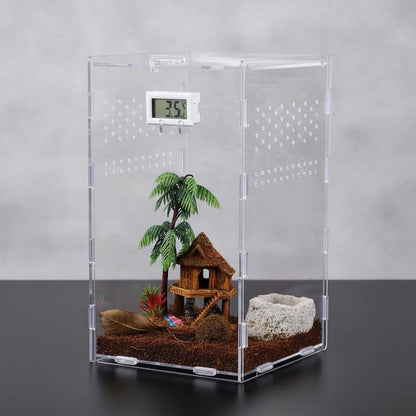 Terrarium Acrylique Transparent pour Reptiles et Insectes
