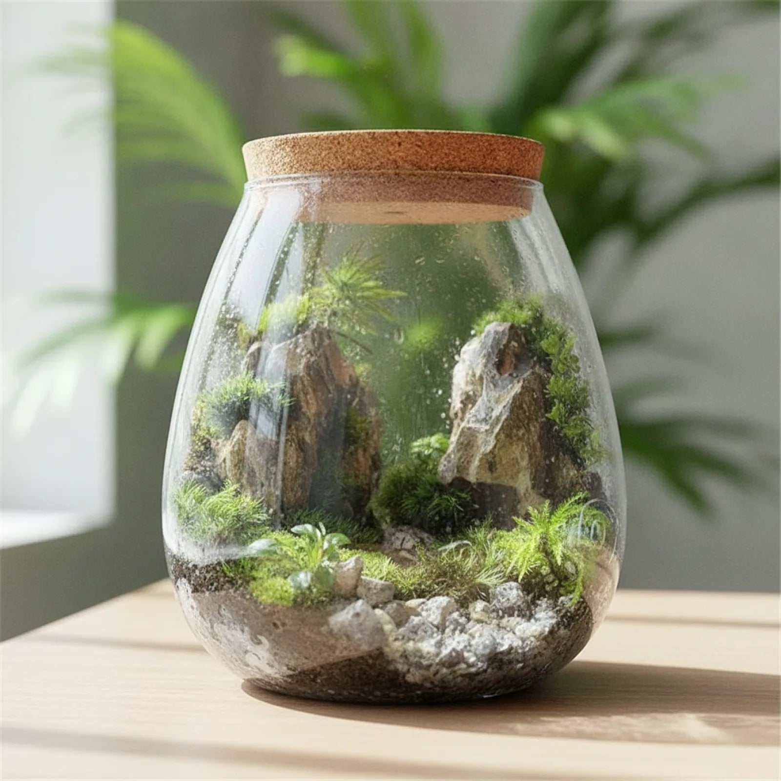 Bouteille Terrarium en Verre Fait Main BenRussell
