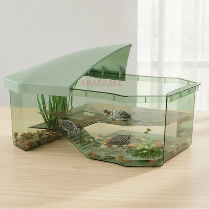 Bac Tortue Aquatique avec Plateforme de Bronzage