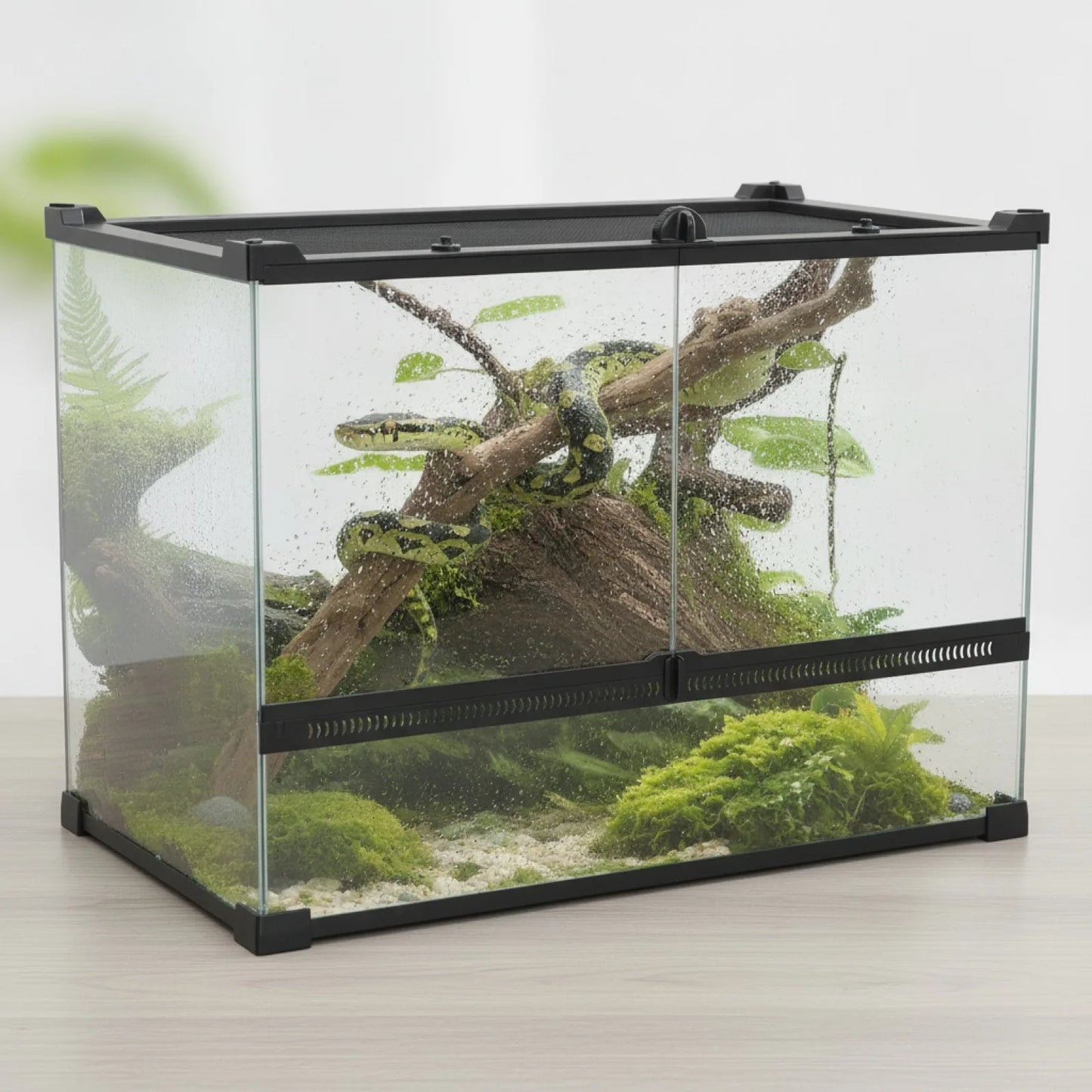 Terrarium Habitat PawHut Verre 50x30x35cm