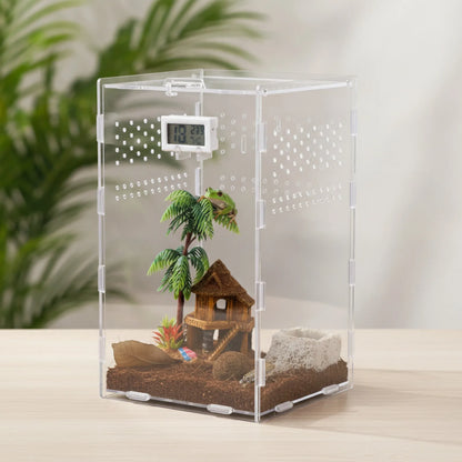 Terrarium Acrylique Transparent pour Reptiles et Insectes