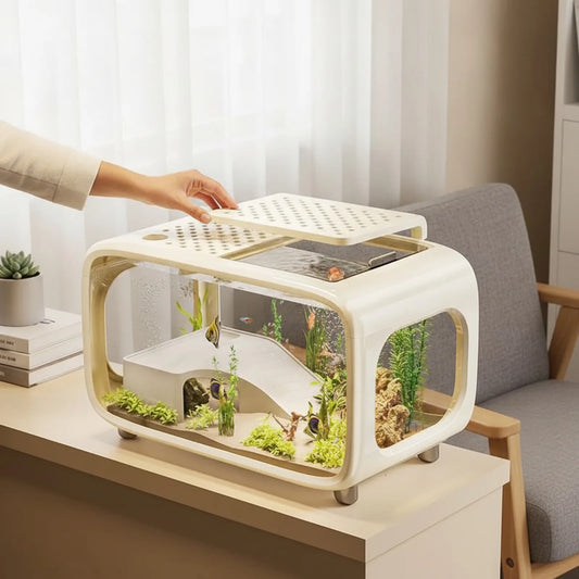 Aquarium Design YTYIN pour Poissons et Tortues