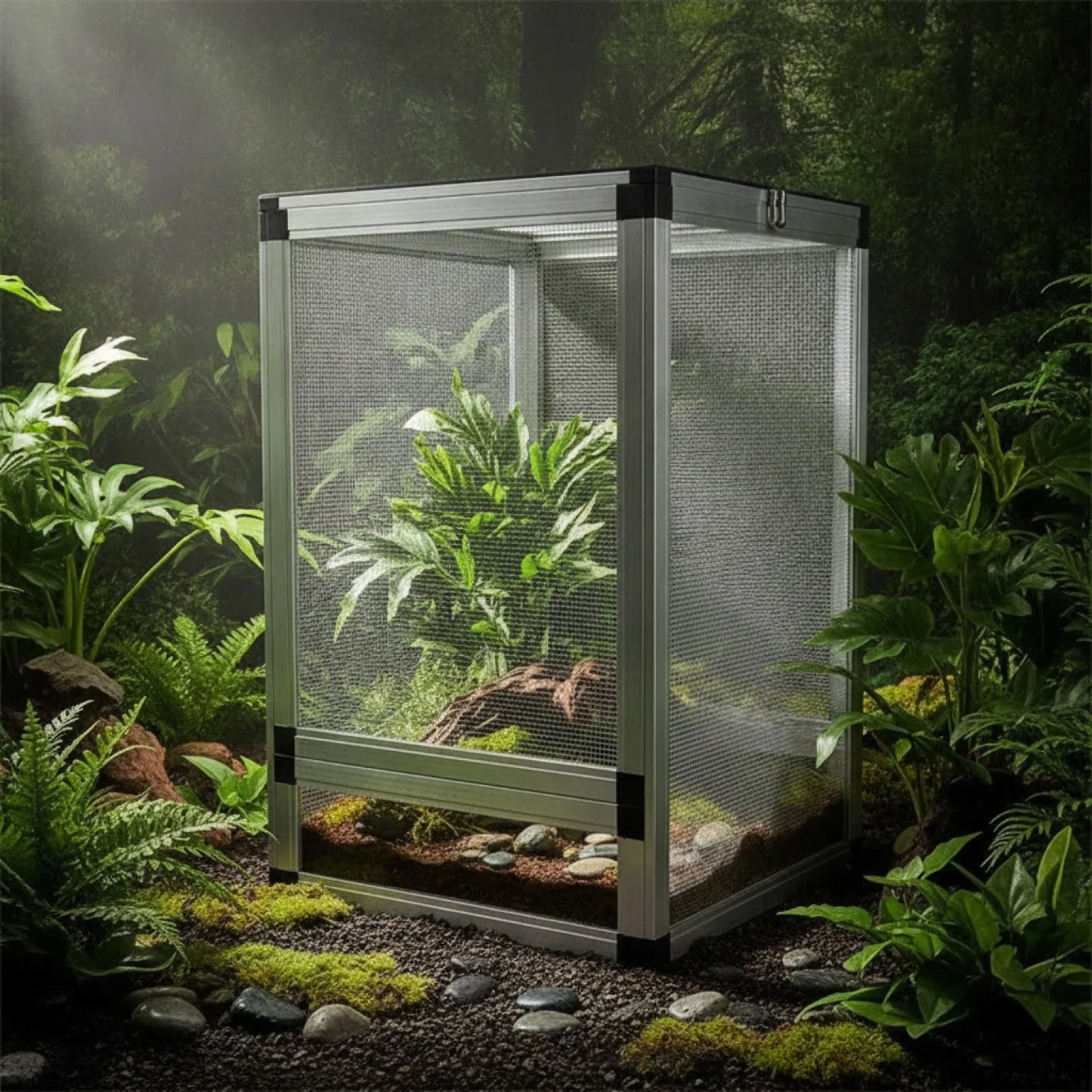 Terrarium Aluminium Reptile Anti-Évasion
