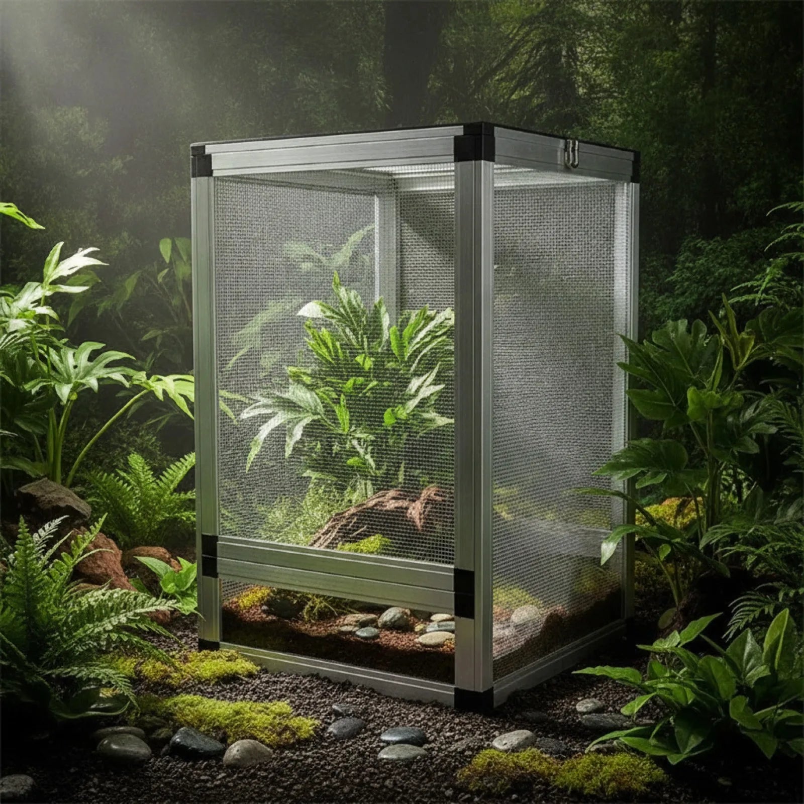 Terrarium Aluminium Reptile Anti-Évasion