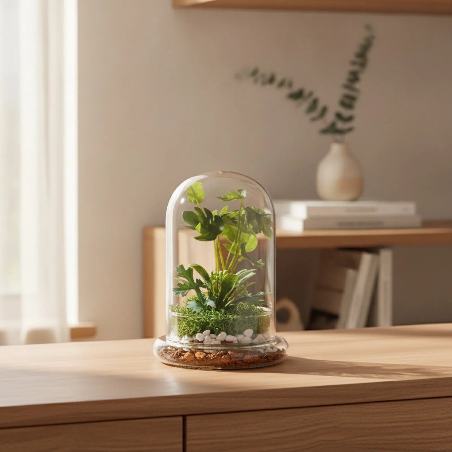 Cloche Terrarium Verre Borosilicaté Moderne