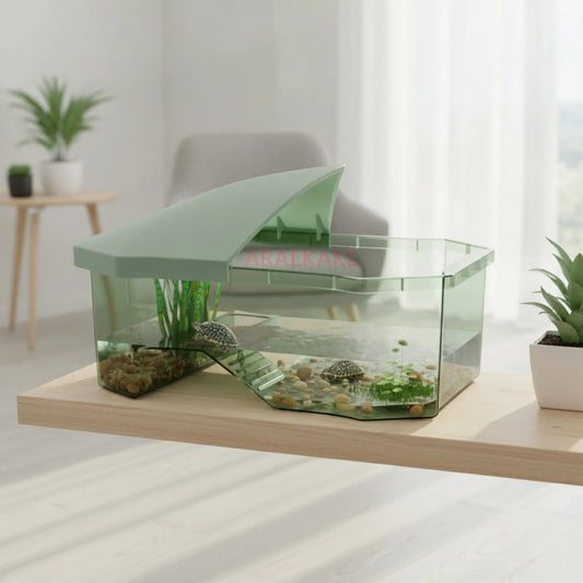 Bac Tortue Aquatique avec Plateforme de Bronzage