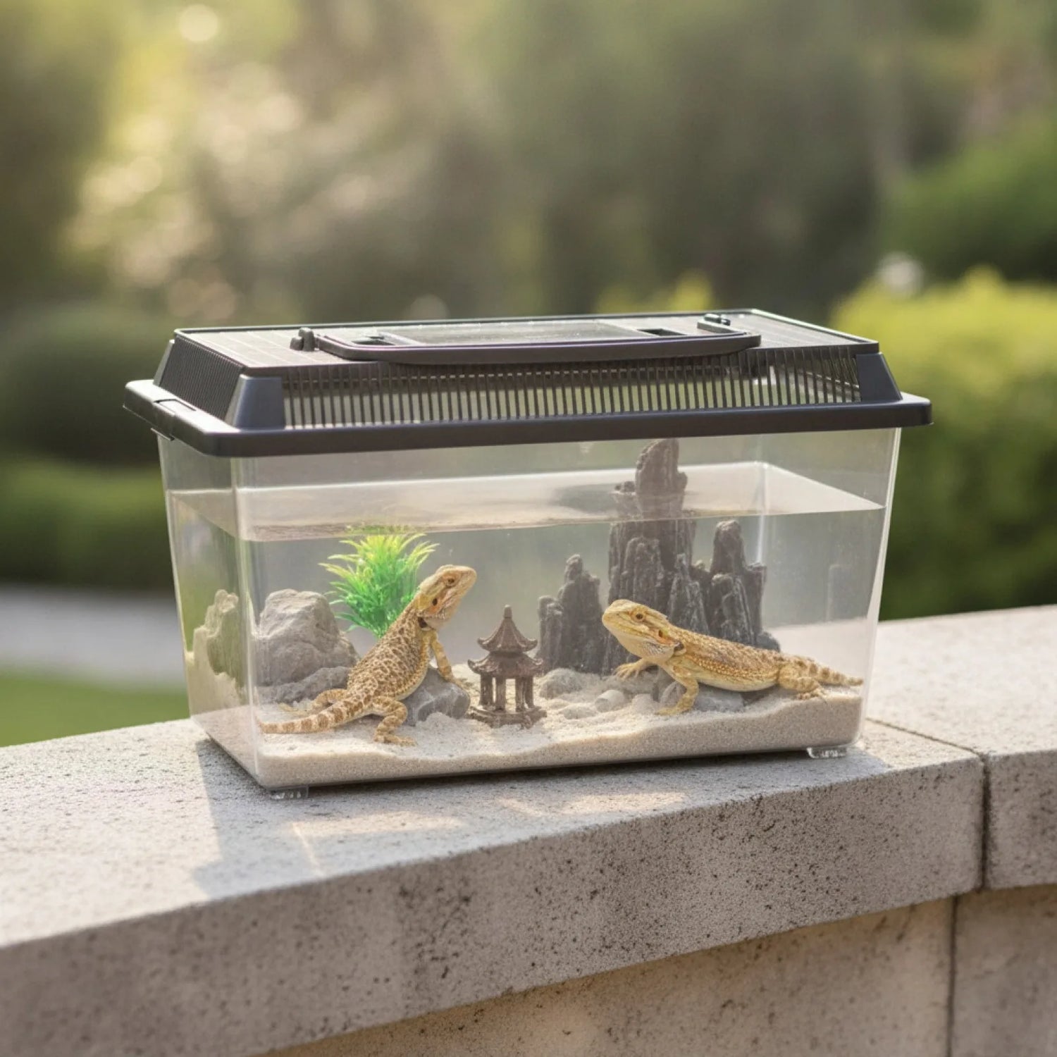 Boîte d'Élevage Reptile Transparente et Portable