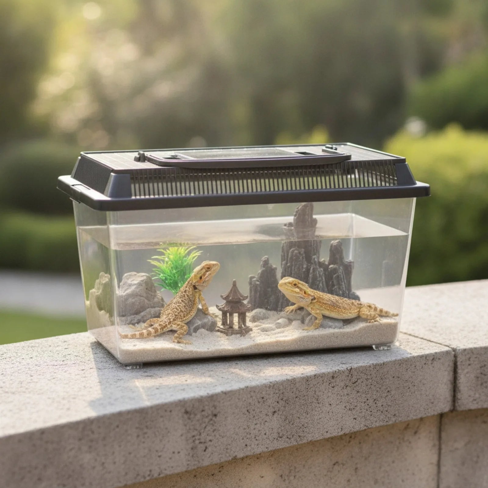 Boîte d'Élevage Reptile Transparente et Portable
