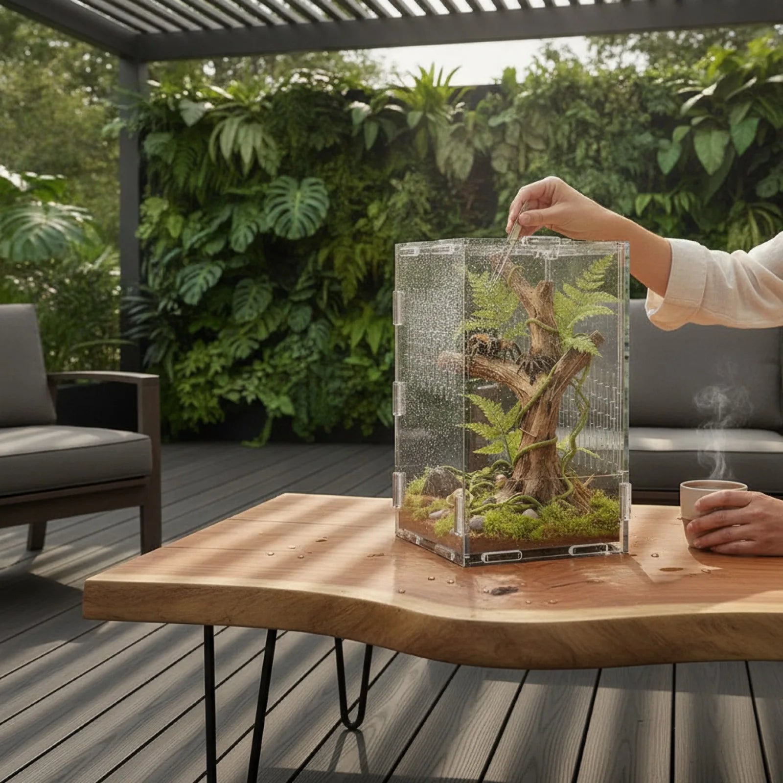 Habitat Acrylique Transparent 360° pour Petits Animaux