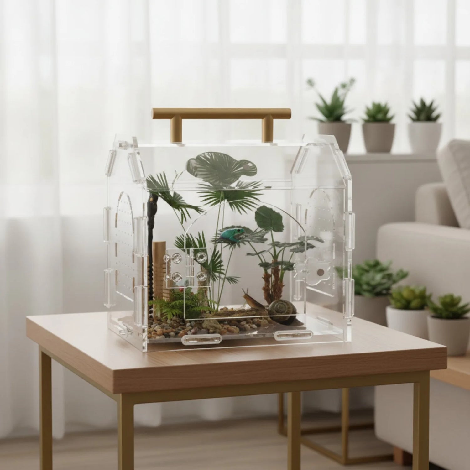 Terrarium Portable 360° pour Reptiles & Insectes