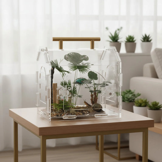 Terrarium Portable 360° pour Reptiles & Insectes