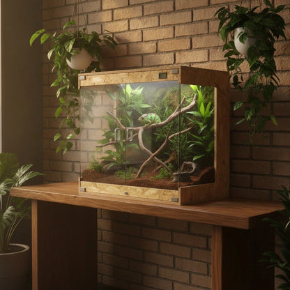 Terrarium Verre 40x40x60cm avec Pluie - Wild Forest Climbing Pet