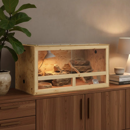 Grand Terrarium OSB 100x50x50cm - Habitat Naturel Reptiles