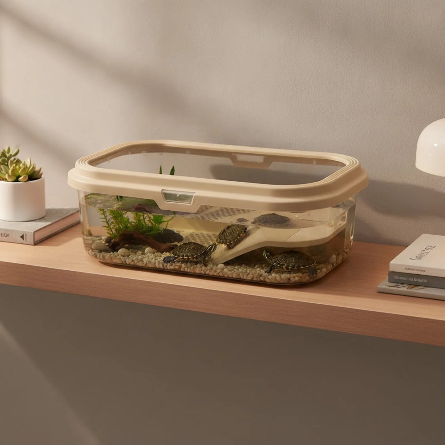 Aquarium Tortue avec Terrasse Solaire