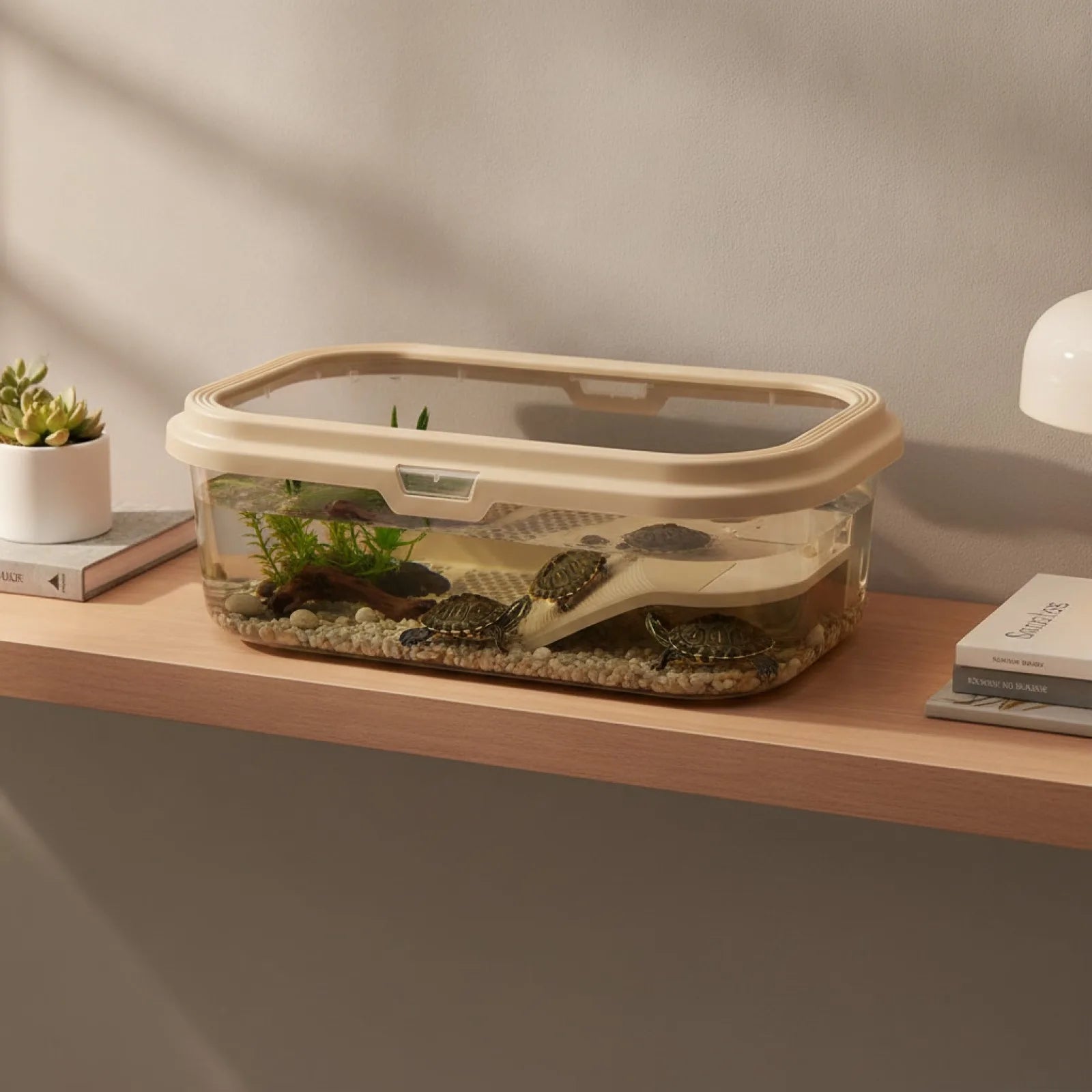Aquarium Tortue avec Terrasse Solaire