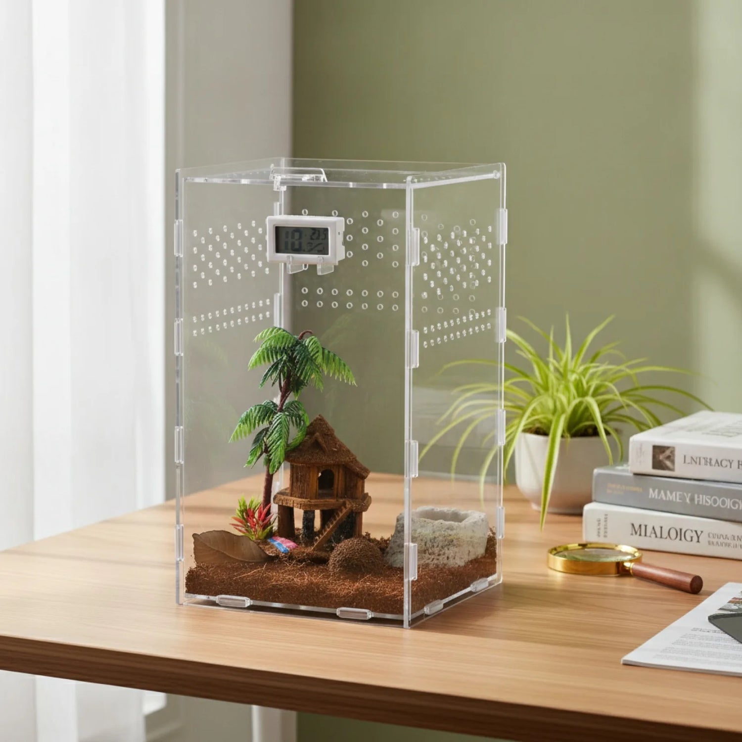 Terrarium Acrylique Transparent pour Reptiles et Insectes