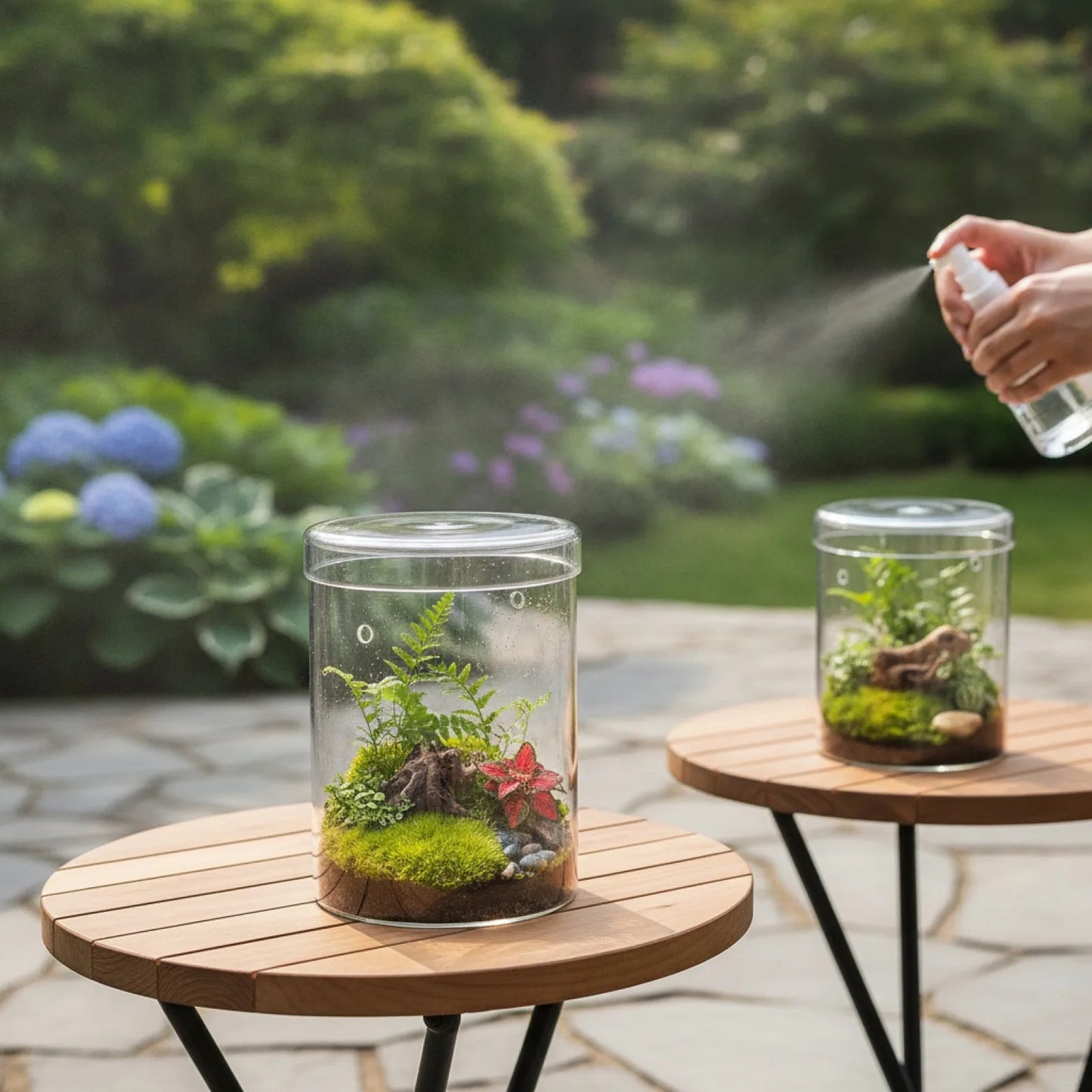 Terrarium Cylindrique Verre Fait Main BenRussell