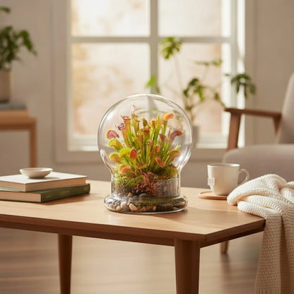 Cloche Terrarium Verre Borosilicate Élégante