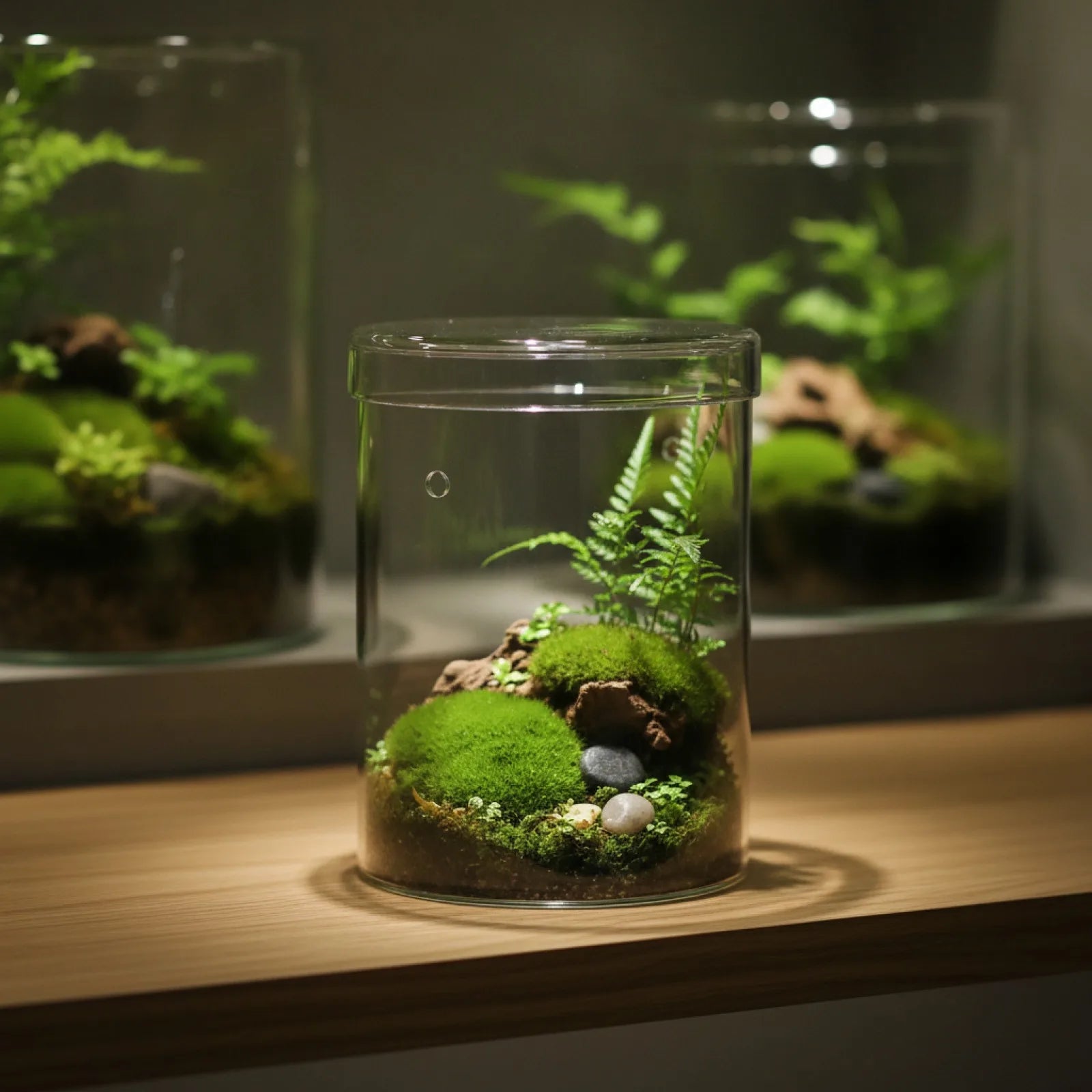 Terrarium Cylindrique Verre Fait Main BenRussell