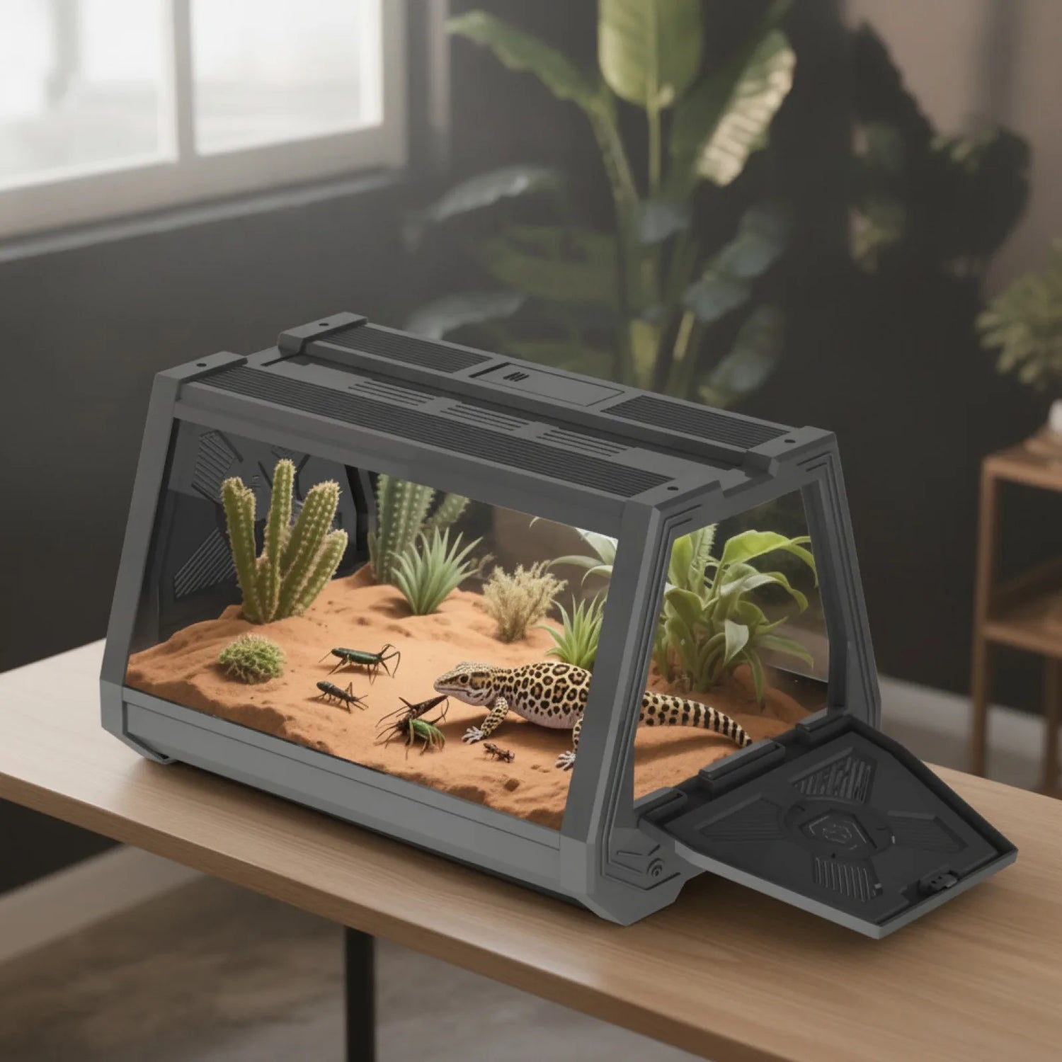 Terrarium Ventilée miflame : Habitat Sécurisé pour Reptiles